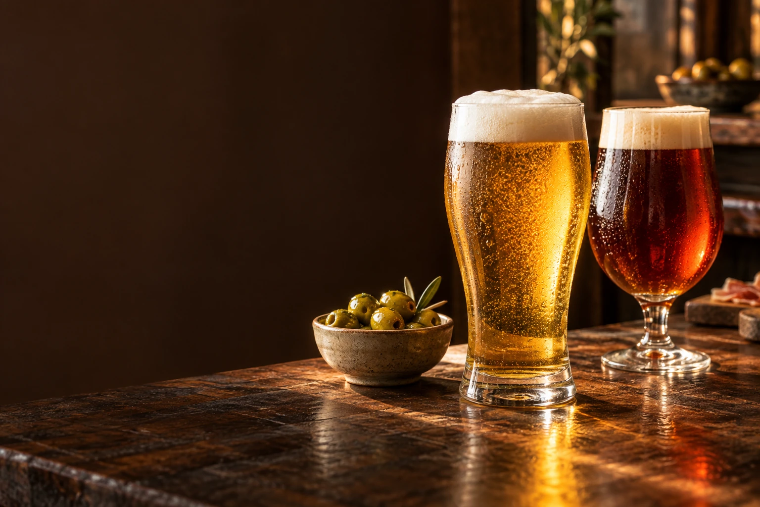 Illustration of spanish beers